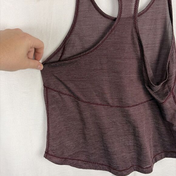 Lululemon Women's Sz 2/4 Heathered Plum Racerback Tank Top - Picture 4 of 7